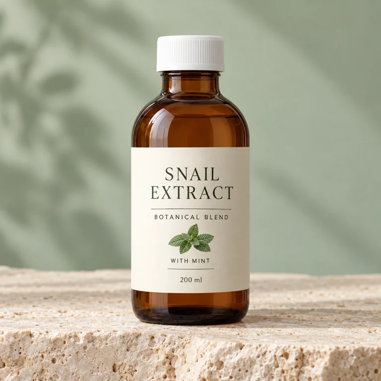 Snail Extract & Botanical Blend — Mint — illustrative plain packaging