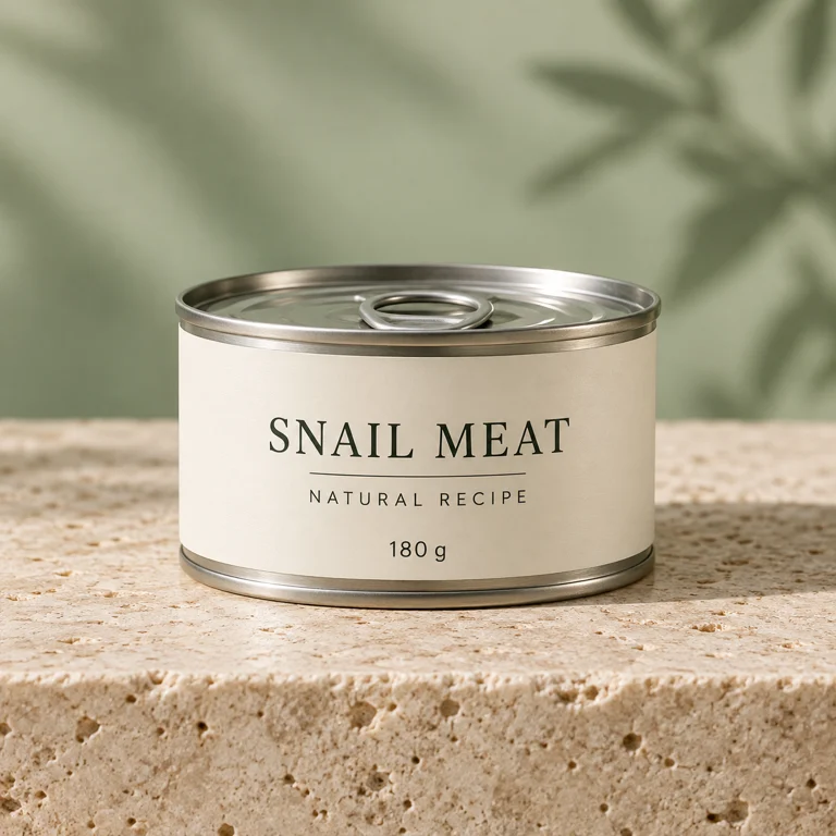 Snail Meat — Natural Recipe — illustrative plain packaging
