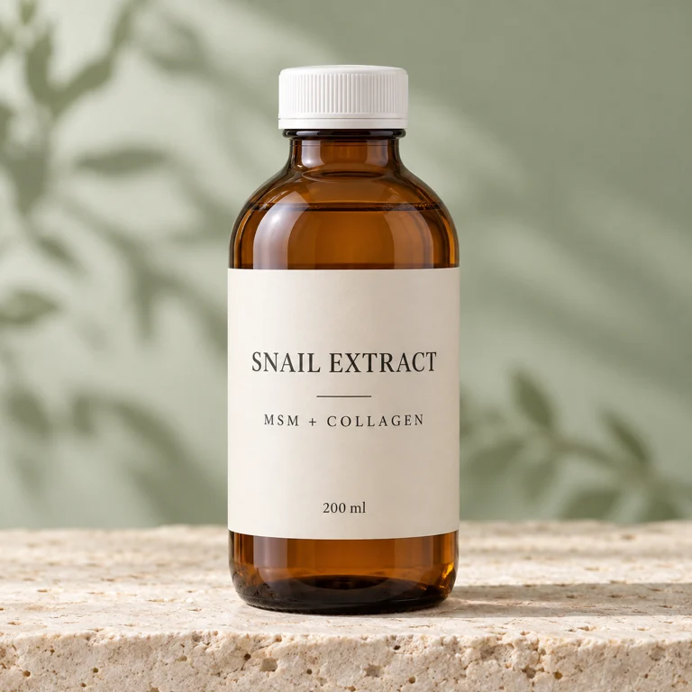 Snail Extract, MSM & Collagen — Natural — illustrative plain packaging
